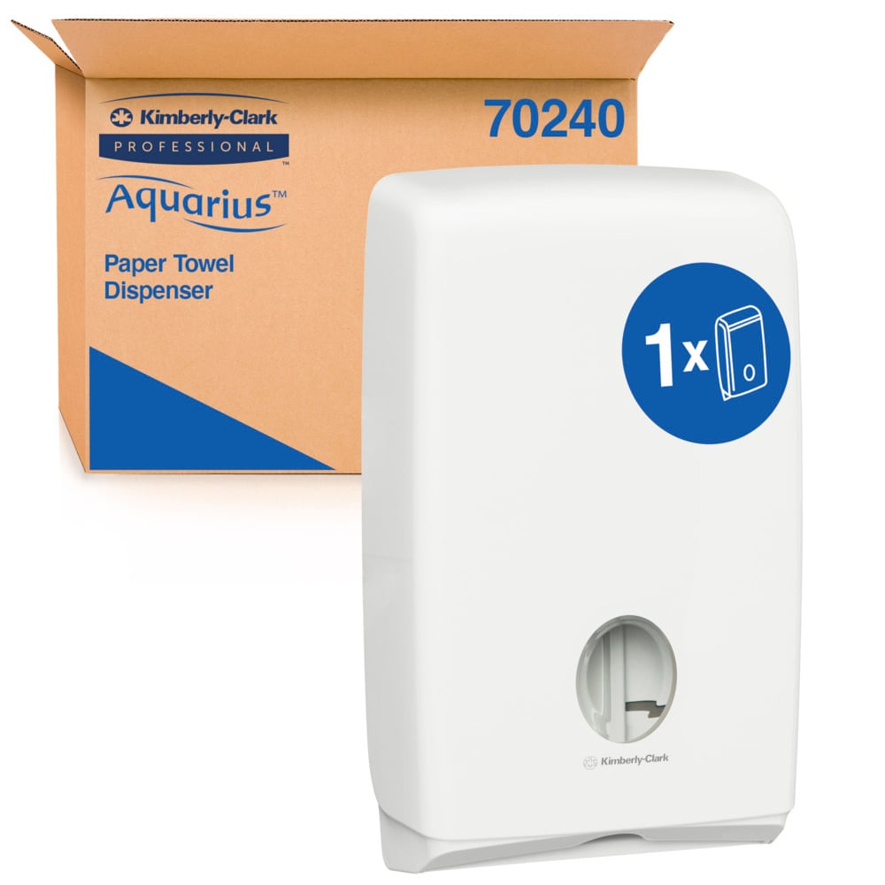 Kimberly-Clark Professional® Aquarius® Paper Towel Dispenser (70240), Compact Hand Towel Dispenser, 1 Dispenser / Case